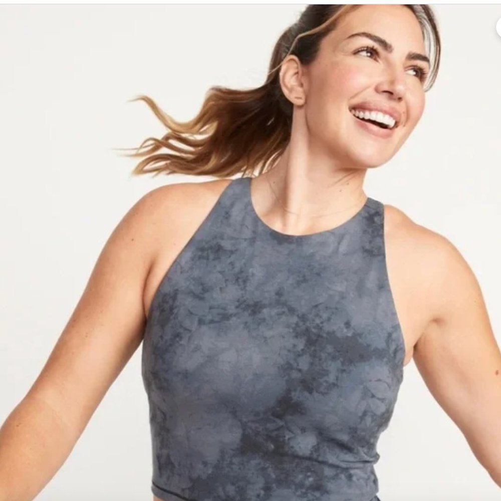 Light Support Go-Dry PowerChill Longline Sports Bra Tank for Women - Size 3X